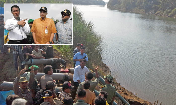 Mentan Pantau Ancaman Kekeringan di Tangerang